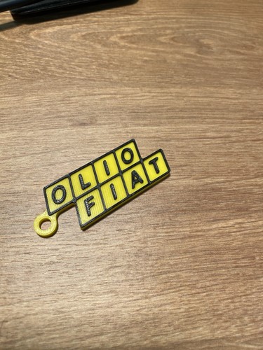 Porta chiavi olio fiat vintage - chiavi,